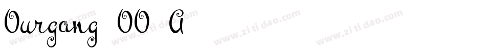Ourgang-OO4A字体转换