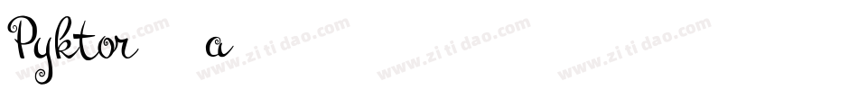 Pyktor-4a86字体转换