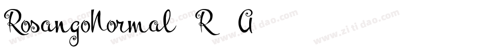 RosangoNormal-R4A字体转换