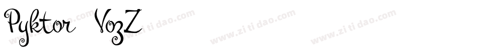 Pyktor-VozZ字体转换