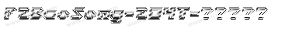 FZBaoSong-Z04T字体转换