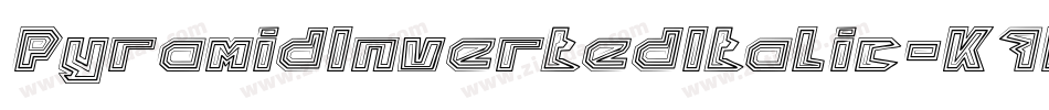 PyramidInvertedItalic-K7Bao字体转换