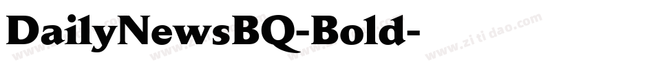 DailyNewsBQ-Bold字体转换