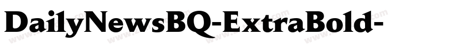 DailyNewsBQ-ExtraBold字体转换