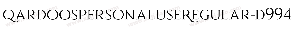 QardoospersonaluseRegular-d994Z字体转换