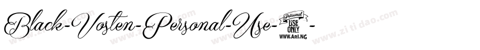 Black-Vosten-Personal-Use-3字体转换