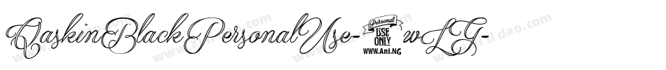 QaskinBlackPersonalUse-5wLG字体转换