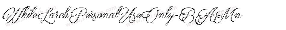 WhiteLarchPersonalUseOnly-BAMn字体转换