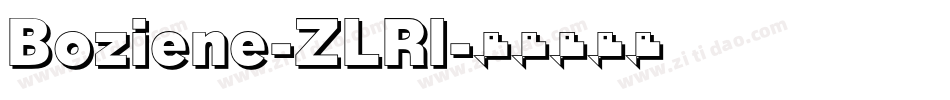 Boziene-ZLRl字体转换