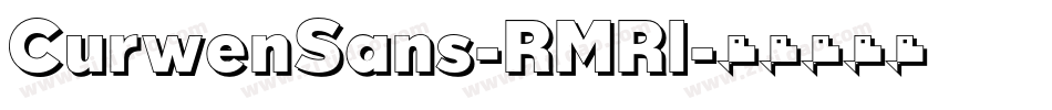 CurwenSans-RMRl字体转换
