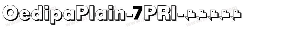 OedipaPlain-7PRl字体转换