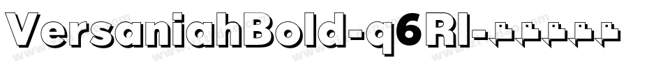 VersaniahBold-q6Rl字体转换