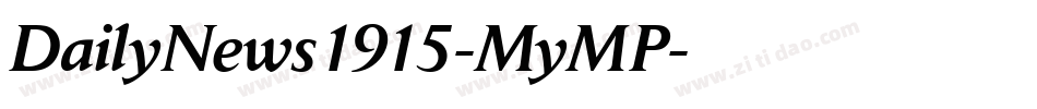 DailyNews1915-MyMP字体转换