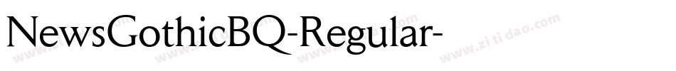 NewsGothicBQ-Regular字体转换