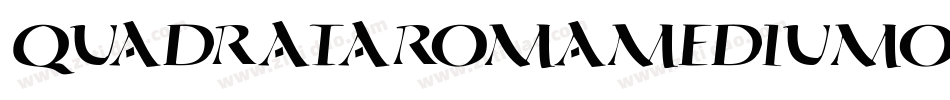 QuadrataromaMediumoblique-lPRX字体转换
