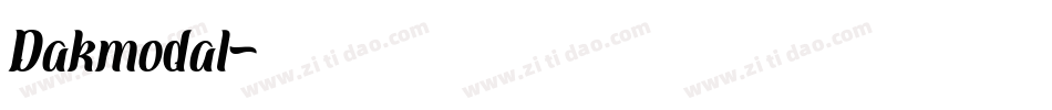 Dakmodal字体转换