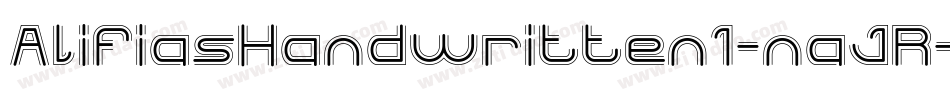 AlifiasHandwritten1-naJR字体转换