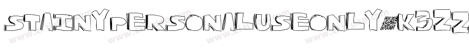 StainyPersonalUseOnly-K3zZ字体转换