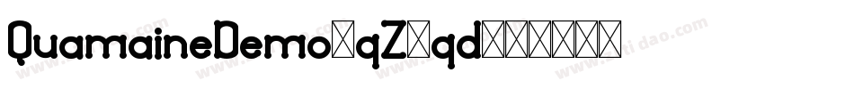 QuamaineDemo-qZ2qd字体转换