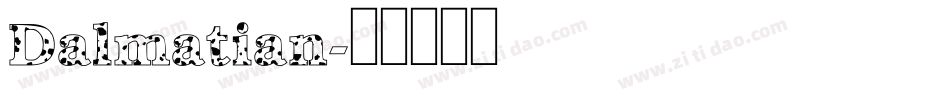 Dalmatian字体转换