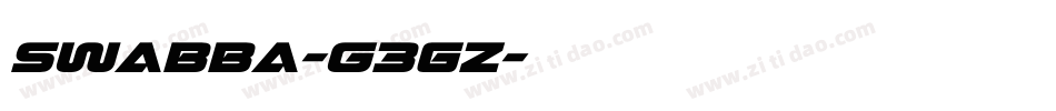 Swabba-G3gZ字体转换