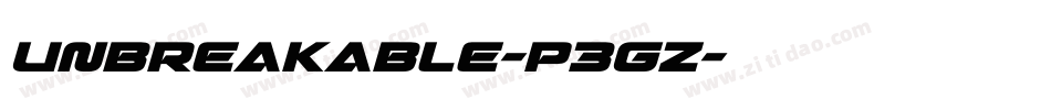 Unbreakable-P3GZ字体转换