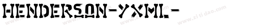 Henderson-YxML字体转换