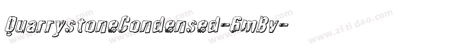 QuarrystoneCondensed-6mBv字体转换