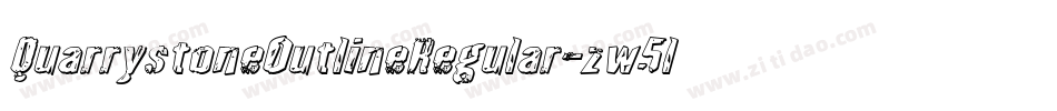QuarrystoneOutlineRegular-zw5l字体转换
