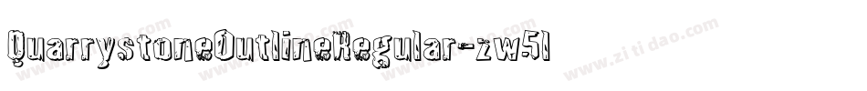 QuarrystoneOutlineRegular-zw5l字体转换