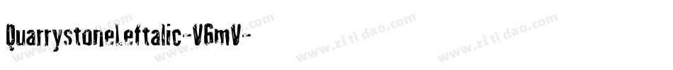 QuarrystoneLeftalic-V6mV字体转换