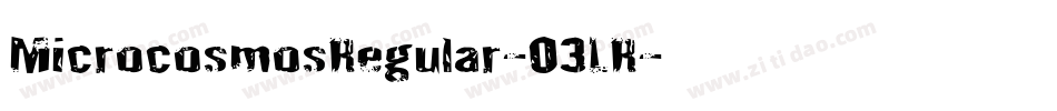 MicrocosmosRegular-03LR字体转换