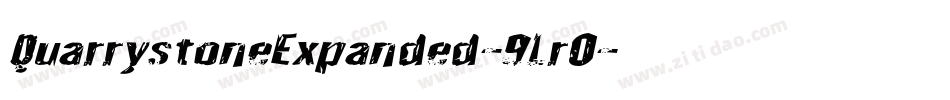 QuarrystoneExpanded-9Lr0字体转换