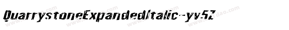 QuarrystoneExpandedItalic-yv5Z字体转换