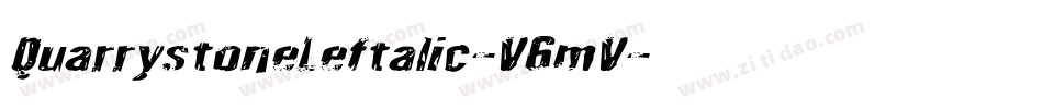 QuarrystoneLeftalic-V6mV字体转换