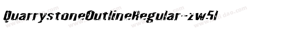 QuarrystoneOutlineRegular-zw5l字体转换