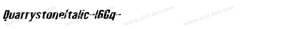 QuarrystoneItalic-l6Gq字体转换