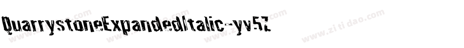 QuarrystoneExpandedItalic-yv5Z字体转换