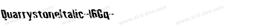 QuarrystoneItalic-l6Gq字体转换