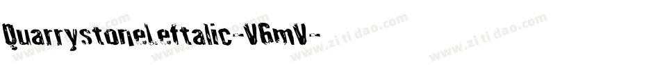 QuarrystoneLeftalic-V6mV字体转换