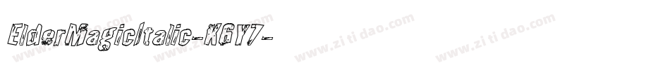 ElderMagicItalic-K6Y7字体转换