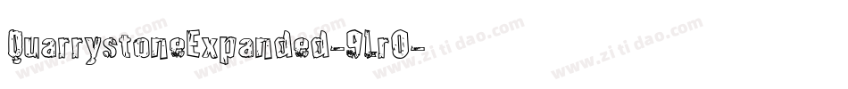 QuarrystoneExpanded-9Lr0字体转换