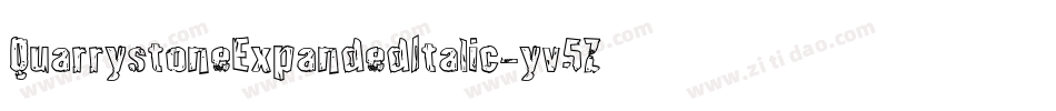 QuarrystoneExpandedItalic-yv5Z字体转换