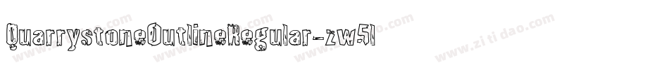 QuarrystoneOutlineRegular-zw5l字体转换
