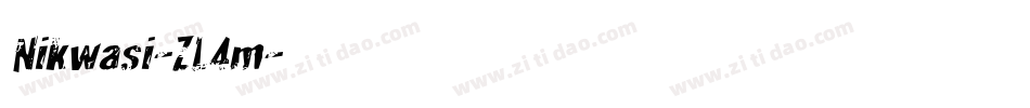 Nikwasi-ZL4m字体转换