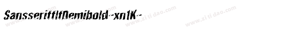SansserifflfDemibold-xn1K字体转换