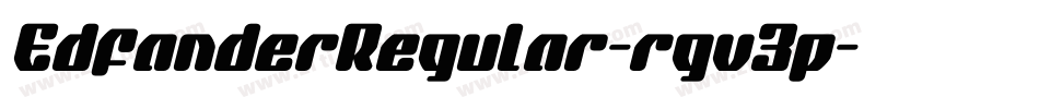 EdfanderRegular-rgv3p字体转换