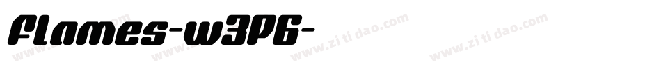 Flames-w3P6字体转换