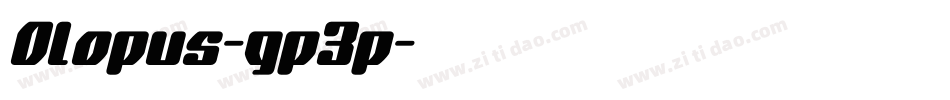 Olopus-gp3p字体转换