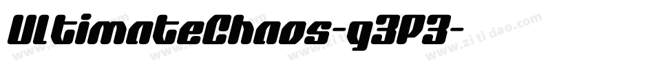 UltimateChaos-g3P3字体转换